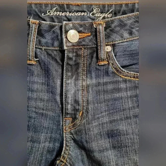 American Eagle Women's Boy Fit Mid Rise Ankle Cropped 7764 Jeans Size 6 Regular - Picture 3 of 11